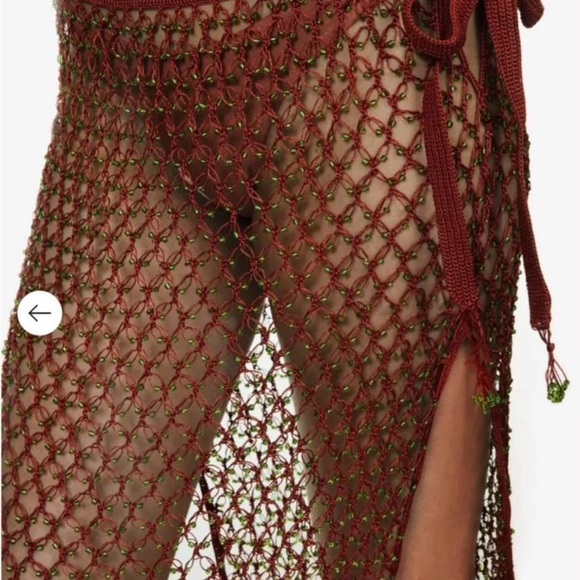 My Beachy Side
Swim coverup sarong beaded crochet new White Lotus - Picture 2 of 3